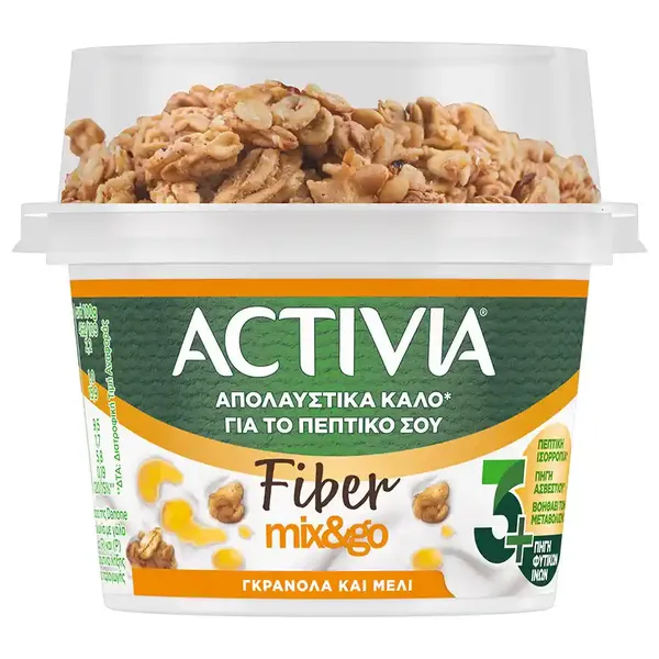 Επιδόρπιο ACTIVIA fiber με granola & μέλι