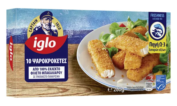 IGLO Fish Sticks ψαροκροκέτες 10 τεμαχίων 200γρ.