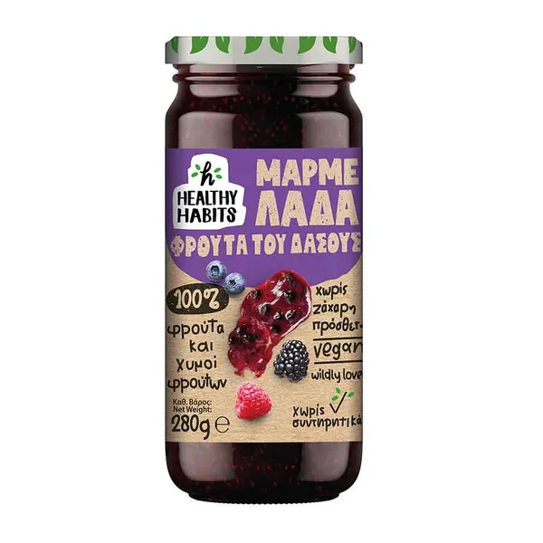 Healthy Habits Μαρμελάδα Φρούτα Του Δάσους 280gr