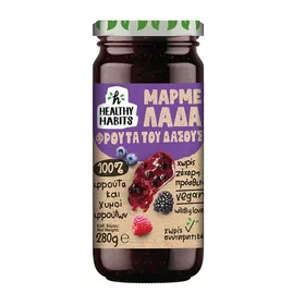 Healthy Habits Μαρμελάδα Φρούτα Του Δάσους 100% Φρούτα & Χυμοί Φρούτων 280γρ.