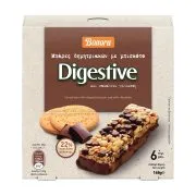 BONORA Digestive Μπάρες Δημητριακών με Μπισκότο & Σοκολάτα Γάλακτος 6x28g