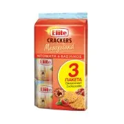 Elite Crackers Μεσογειακά Με Ντομάτα & Βασιλικό 3x105gr