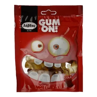 GUM ON Καραμέλες Ζελίνια Gum On Μπουκάλια Cola 100gr