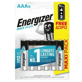 μπαταρίες αλκαλικές max plus AA 6 τεμάχια