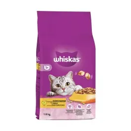 WHISKAS® Adult Πλήρης Ξηρή Τροφή για Γάτας Γεμιστές Κροκέτες με Κοτόπουλο 1.9kg