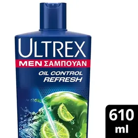 Ultrex Men Σαμπουάν Oil Control Refresh Για Λιπαρά Μαλλιά 610ml.