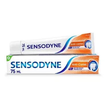 Sensodyne Anti-Caries, Οδοντόκρεμα για τα Ευαίσθητα Δόντια & προστασία του Σμάλτου, 75ml