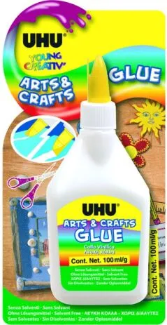 UHU kid glue 100ml (λευκή κόλλα) blister