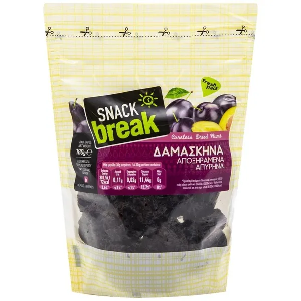 Snack Break Δαμάσκηνα Απύρηνα Αποξηραμένα Ε.Ε...