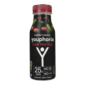 YOUPHORIA Ρόφημα Γιαουρτιού High Protein Κεράσι 250ml