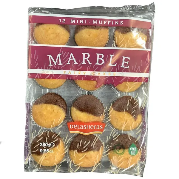 MINI MUFFINS FAIRY CAKES Traditional, Marble
