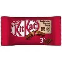 NESTLE KIT KAT 4 Finger Γκοφρέτα Με Σοκολάτα Γάλακτος 3x41.5g