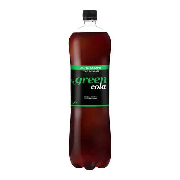 GREEN Cola χωρίς ζάχαρη 1lt