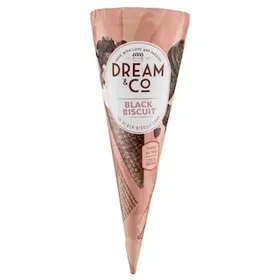 DREAM & CO Παγωτό Χωνάκι Μαύρο Μπισκότο 75g
