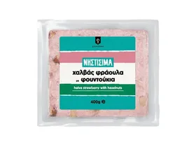 Χαλβάς φράουλα με φουντούκια