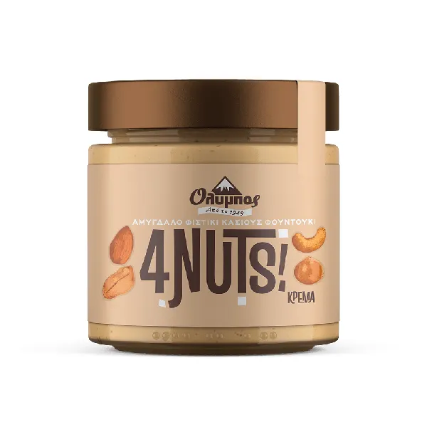 SUPER SPREAD ΦΥΣΤΙΚΟΒΟΥΤΥΡΟ Απαλό / 4NUTS! ΚΡΕΜΑ Αμύγδαλο, Φιστίκι, Κάσιους, Φουντούκι