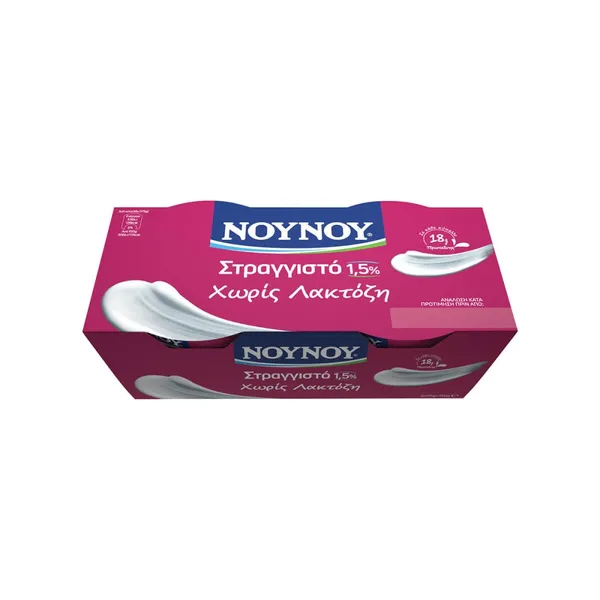 ΝΟΥΝΟΥ Γιαούρτι Στραγγιστό 1,5% Λιπαρά 2x175g