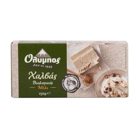 Χαλβάς ΟΛΥΜΠΟΣ με Μέλι Βιολογικός Χωρίς γλουτένη 250g