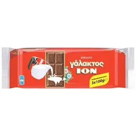 ΙΟΝ Σοκολάτα Γάλακτος 3x100g
