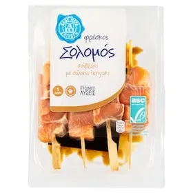 ΑΒ ΕΠΙΛΟΓΗ Σολομός Σουβλάκι με Σάλτσα Teriyaki 220g