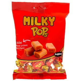 ΛΑΒΔΑΣ Καραμέλες Βουτύρου Milky Pops 130g