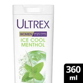 Ultrex Women Σαμπουάν Ice Cool Menthol Για Κανονικά Μαλλιά 360ml.