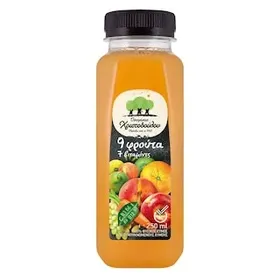 φυσικός χυμός 9 φρούτα 7 βιταμίνες 250ml
