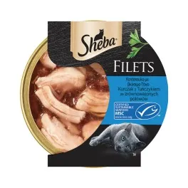 Sheba Fillets Δισκάκι Γάτας Κοτόπουλο Τόνος 60gr