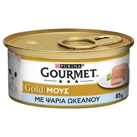 Purina Gourmet Gold Γατοτροφή Μους Ψάρια Ωκεανού 85γρ.