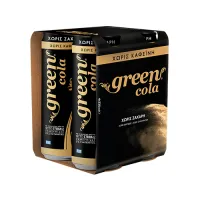 Αναψυκτικό χωρίς καφεΐνη κουτί Green Cola 4x330 ml