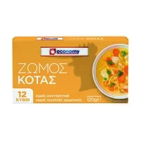 ECONOMY ζωμός κότας 12τεμ 120γρ