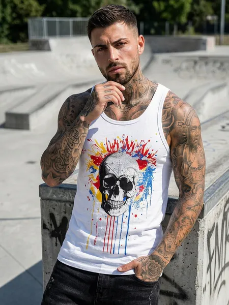 T-shirt με στάμπα ανδρικό διάφορα σχέδια & χρώματα