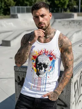 T-shirt με στάμπα ανδρικό διάφορα σχέδια & χρώματα