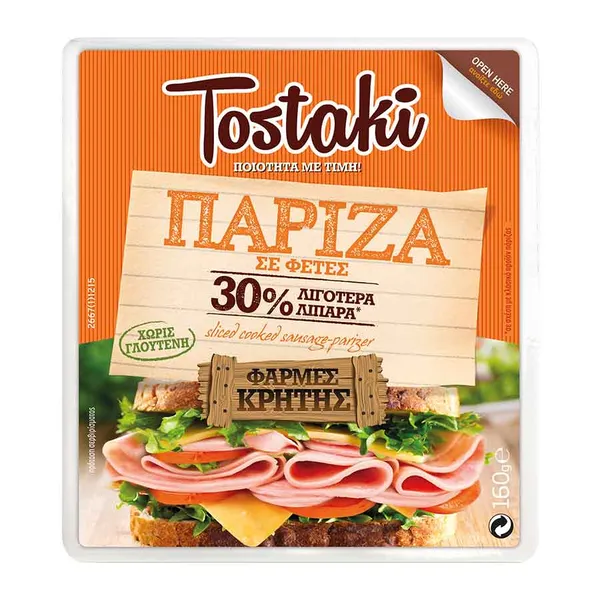 TOSTAKI πάριζα σε φέτες 160γρ.