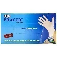 Practic Γάντια Latex Small 100τεμ