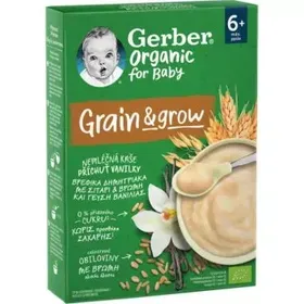 GERBER ORGΑNIC ΒΡΕΦΙΚΑ ΔΗΜΗΤΡΙΑΚΑ ΜΕ ΣΙΤΑΡΙ ΚΑΙ ΒΡΩΜΗ ΚΑΙ ΓΕΥΣΗ ΒΑΝΙΛΙΑ 200g