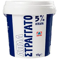 Δέλτα Απλά Στραγγάτο Επιδόρπιο Γιαούρτι 5% Λιπαρά 1kg
