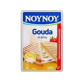 NOYNOY GOUDA Ολλανδίας Ημίσκληρο τυρί σε Φέτες 200g