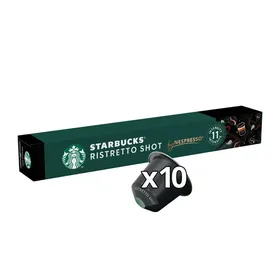 STARBUCKS Καφές Espresso Ristretto Shot 10 Κάψουλες συμβατές με μηχανή Nespresso 57g