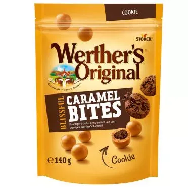 WERTHER'S ORIGINAL CARAMEL BITES COOKIES 140g