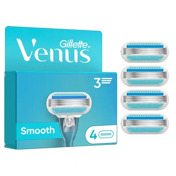 Gillette Venus Smooth Ανταλλακτικές Κεφαλές 4τεμ.