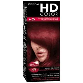 HD Color Σετ Βαφής Μαλλιών Ν6.65 Ξανθο Σκούρο Έντονο Κόκκινο