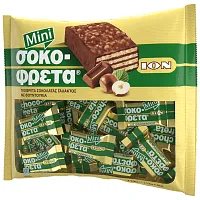 ΙΟΝ Σοκοφρέτα Mini Γκοφρέτα Σοκολάτας Γάλακτος με Φουντούκια 210g
