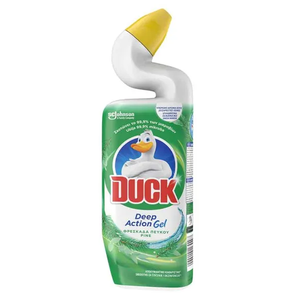 Duck Deep Action Gel Απολυμαντικό Καθαριστικό Λεκάνης Τουαλέτας Φρεσκάδα Πεύκου 750ml.