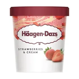 HÄAGEN-DAZS Παγωτό Strawberries & Cream 400g (460ml)