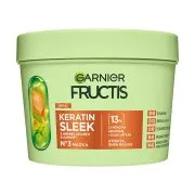GARNIER Fructis Keratin Sleek Μάσκα για Ατίθασα Ξηρά Μαλλιά Vegan 370ml