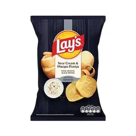 LAY'S sour cream & μαύρο πιπέρι 120γρ.