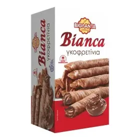 Γκοφρετίνια Bianca ΒΙΟΛΑΝΤΑ 160gr με πραλίνα φουντουκιού