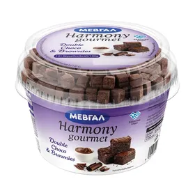 Harmony Gourmet Επιδόρπιο Γιαουρτιού Double Choco & Brownies 160g