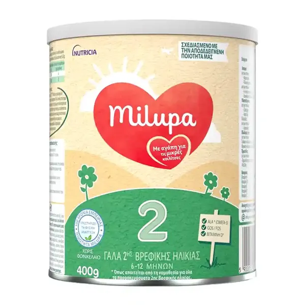 Milupa Aptamil 2 Βρεφικό Γάλα Σκόνη 6-12Μηνών 400γρ.